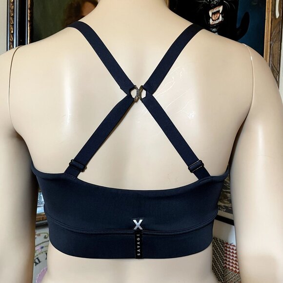 Savage x Fenty Black Graphic Crossback Band-It Low-Impact Sports Bra Size 2X - Picture 4 of 6